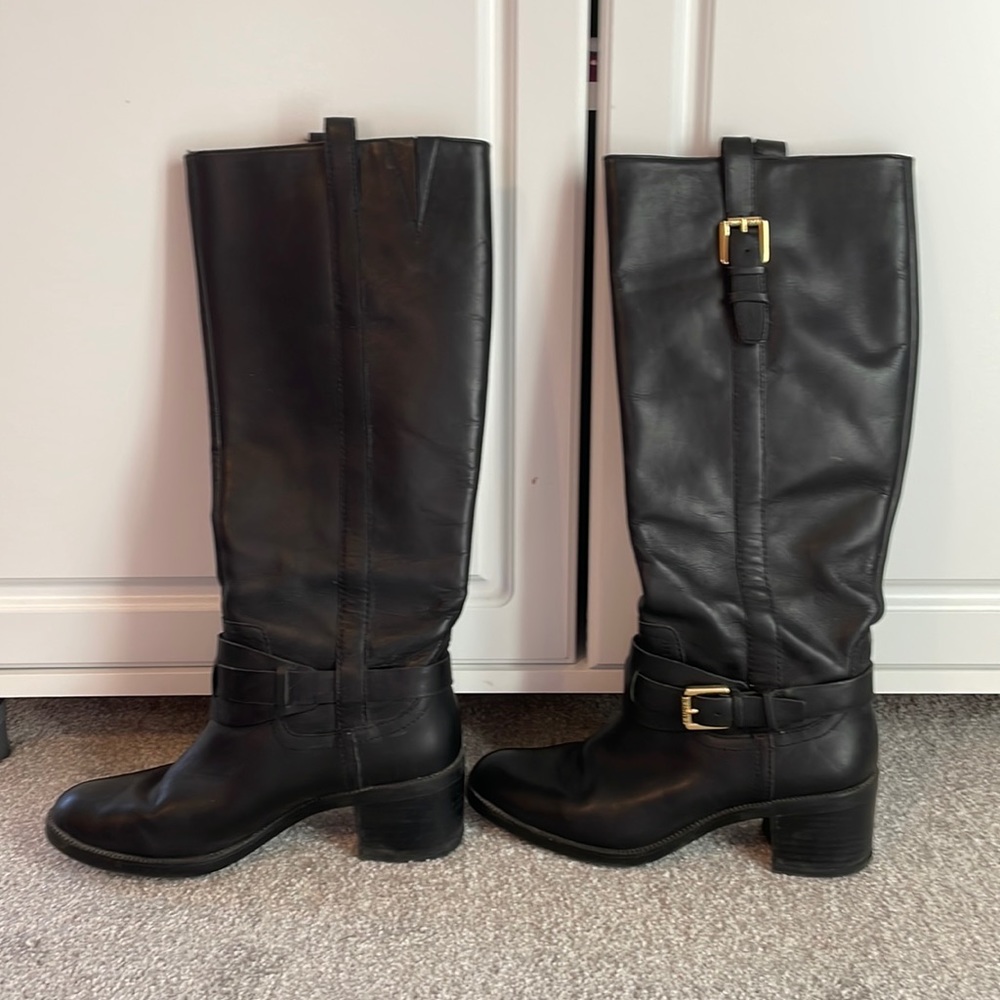 Ralph Lauren Charleen leather riding boots